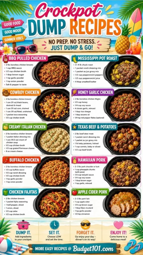 Dump and Go Crock Pot Recipes – Creamy Chicken and Rice